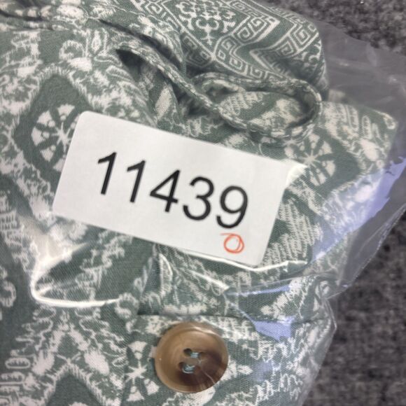 Lucky Brand Dress Womens Size 1X Green Cottagecore Safari Nature - Picture 12 of 12